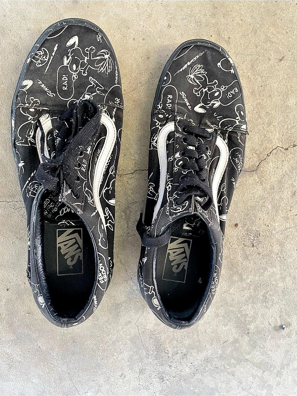Vans x Peanuts Old Skool 'Snoopy' Black Canvas Sneakers